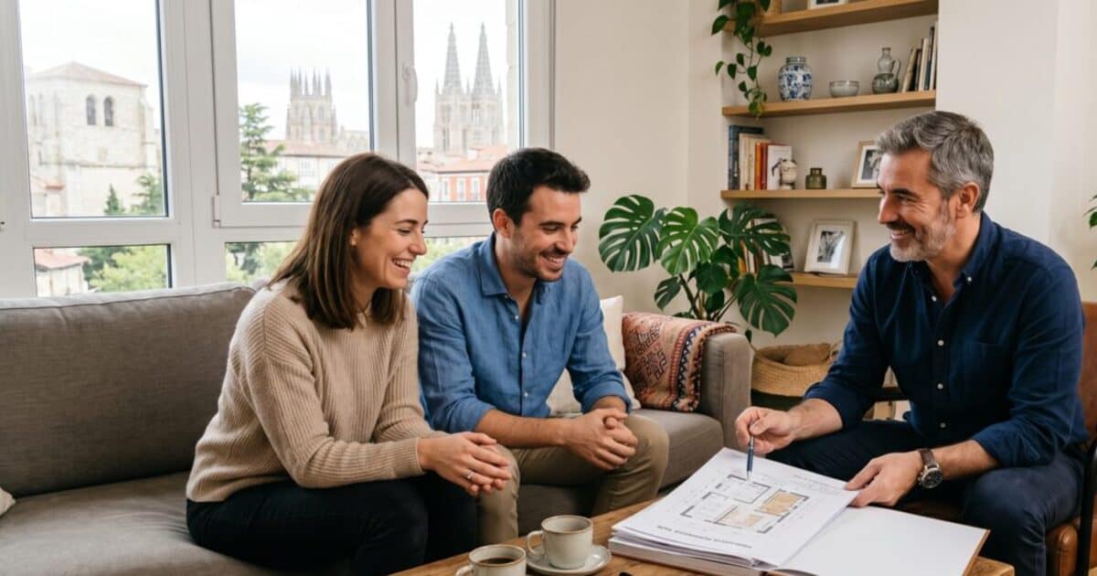 Como elegir empresa de reformas en Burgos: reunion profesional cliente y constructor